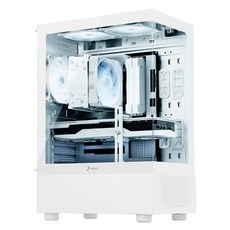 Jooyon 2024 MARINE Ryzen 5 Ryzen 5000 系列 GeForce RTX 4060 Ti, 白色, 16GB, 512GB, D35646TW-W, WIN11 Home