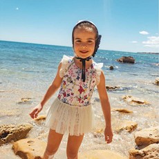 matildany 女童芭蕾舞者泳裝