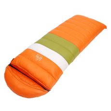 자탄 경량 구스다운 침낭 1200g, 오렌지, 1개