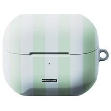 누아트 갤럭시 버즈3프로 그린컬렉션 디자인 하드케이스, 버즈3, 스트라이프, 1개