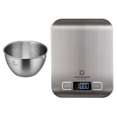 WAGENSTEIGER 計量用品 222 電子秤 + 攪拌碗 530ml 套組, 單一顏色, 1kg, 單一商品