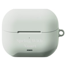 누아트 갤럭시 버즈3프로 그린컬렉션 디자인 하드케이스, 버즈3, 레터링, 1개