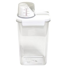 Ju and Ji 多用途洗滌劑分裝容器, 1個, 2300ml, 透明, 附把手