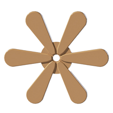 타이탄 실리콘 트리 냄비 받침 코스터, 브라운, 1개