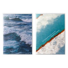 Madeby 空白筆記本 繪圖本 02 Wave + 10 Tide 2件組, A6, 1套