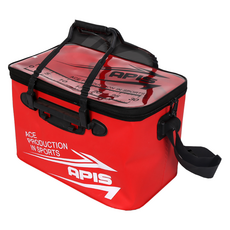 APIS 多功能魚餌箱誘餌箱收納箱 45L, 紅色