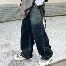 오렌지다몸 아동용 H뒷버클 워싱 청바지