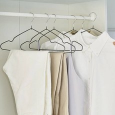 Saenghwalgongsik 堅固防滑塗層纖薄上衣衣架, 灰色, 20個