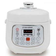 KITCHEN FLOWER 電壓力鍋 4~5人用, KCT-D030KP, 白色, 1個, 2.5L