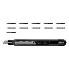 SESHIN Buffalo 美工刀 SB-SO09 C1152531, 12個