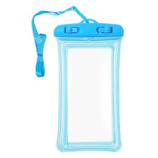 누아트 4중잠금 스포츠 물놀이 휴대폰 방수팩 + 스트랩 세트, 블루, 1세트