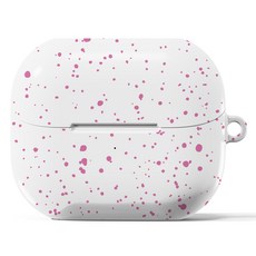 누아트 갤럭시 버즈3프로 도트 디자인 하드케이스, 버즈3, 도트핑크, 1개