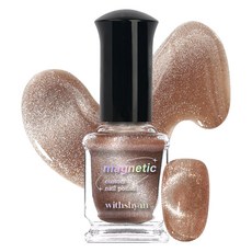 위드샨 커스텀 마그네틱 자석 네일 폴리쉬, 02 샴페인티, 9ml, 1개