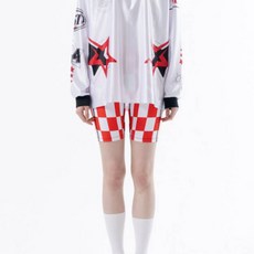 덕다이브 여성용 오프로드 그래픽 바이커반바지