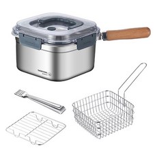316不鏽鋼萬用鍋 2500ml+餐具組, 1組, 單一顏色, 19cm