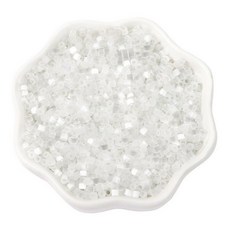 알로데 락테아 다채로운 악세서리 DIY 비즈 2.5mm 740p, 01 화이트, 5개