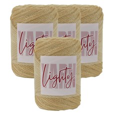 Lighty Yarn 編織線, 702 拿鐵, 4個