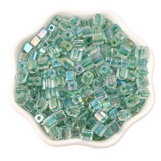 알로데 루스 코어 설탕 큐브 DIY 비즈 5mm 50p, 12 진그린, 4개