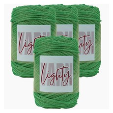 Lighty Yarn 編織線, 706 綠色, 4個