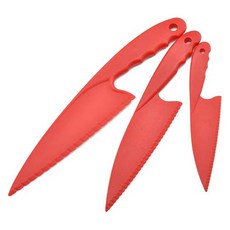 Bestom 年糕刀兩用安全刀 3件組 紅色, 大, 中, 小, 1套