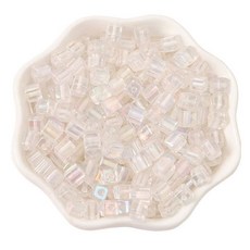 알로데 루스 코어 설탕 큐브 DIY 비즈 5mm 50p, 02 투명, 4개