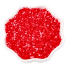 allode Lactea 多彩飾品 DIY 串珠 2.5mm, 11 紅色, 5個