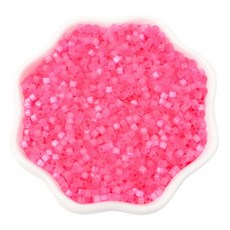 알로데 락테아 다채로운 악세서리 DIY 비즈 2.5mm 740p, 10 로즈레드, 5개