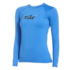 나이키스윔 여성용 에센셜 빈티지 로고 롱 슬리브 래쉬가드 상의 NESSB430-442