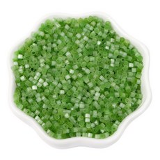 알로데 락테아 다채로운 악세서리 DIY 비즈 2.5mm 740p, 14 그린, 5개