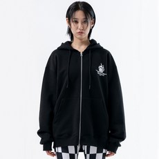 Duckdive 男女通用 D HOOP 2WAY 棉質連帽拉鍊外套