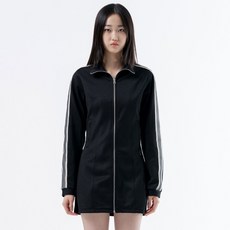 덕다이브 여성용 링 테이프 트랙 미니 원피스