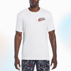 NIKE 耐吉 SWIM 男款Scribble貼片短袖防曬上衣