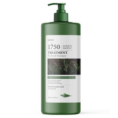 Merhent 大容量茶樹&迷迭香護髮乳 法國薰衣草香, 1瓶, 1500ml