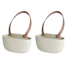 ABM 矽膠瀝水籃, 象牙白, 2個