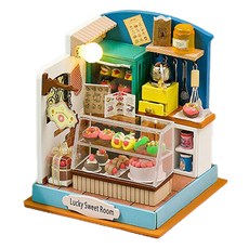 아디코 4 시리즈 DIY 미니어처 스페셜 키트, 도넛샵, 1개