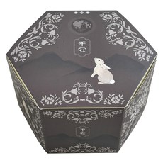 平庵傳統六角節日包裝盒, 棕色, 10個