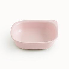 Takgaon 幼兒用方形Ecogen麥片碗, 1個, 粉紅色