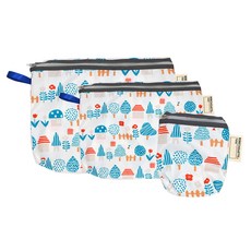 BEBE CHOUETTE 防水藥袋+尿布袋+便當袋套裝, 森林裡的房子