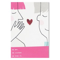 홀마크 러브 카드 VEE5049, 혼합색상, 1개