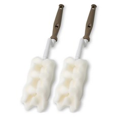 babybear 韓國製造浮雕奶瓶刷, 棕色, 2個