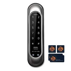 ITSLOCK FRAME2 窄框鋁門專用 數位輔助鎖 無把手 門鎖套組, 顧客自行安裝, FRAME