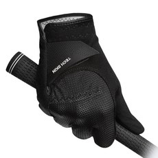 TECH SKIN 中性款Rain Flex雨天防滑高爾夫手套 右手用, 1個, 黑色