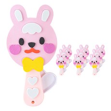 minhwashop EVA手持風扇DIY, 兔子 S240012B, 10個