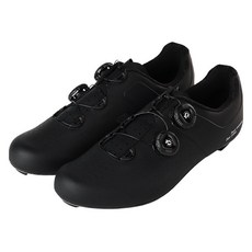 Lameda 碳纖維公路車卡鞋 線扣式雙旋鈕自行車鞋 ES-03, 黑色, 260