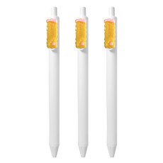 큐티파츠 젤펜 쿠키 0.5mm, 옐로우, 3개