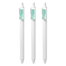 큐티파츠 젤펜 쿠키 0.5mm, 민트, 3개