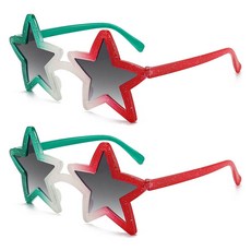 알로데 그라데이션 파티안경, TYPE04레드그린, 2개