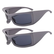 Allode 潮人時髦派對眼鏡, TYPE03灰色, 2個