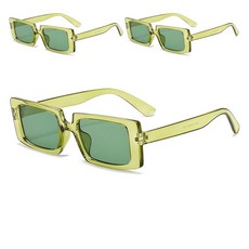 알로데 사각 프레임 파티안경, TYPE08그린, 3개