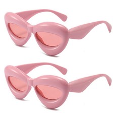 Allode 泡泡厚重派對眼鏡, 2個, TYPE03裸粉色